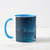 奇跡のイエスキリスト海スピリチュアル平和 マグカップ (左)