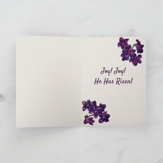 奇跡のイースター挨拶状を祝って下さい シーズンカード (内部)