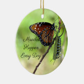 奇跡のオーナメント – 蝶/毛虫 –  セラミックオーナメント (右)