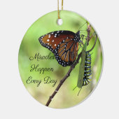 奇跡のオーナメント – 蝶/毛虫 –  セラミックオーナメント (左)