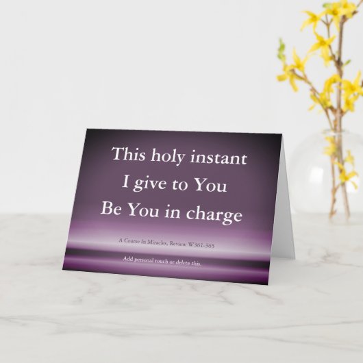 奇跡のカードの中のこの神聖な瞬間 カード (黄色い花)