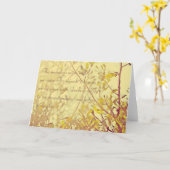 奇跡のグリーティングカード カード (黄色い花)