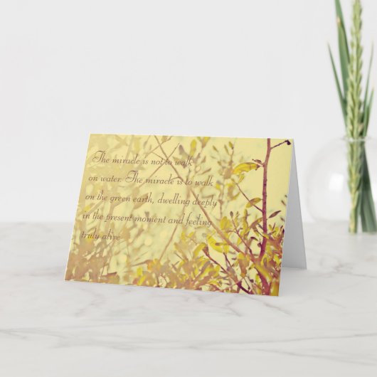 奇跡のグリーティングカード カード (正面)