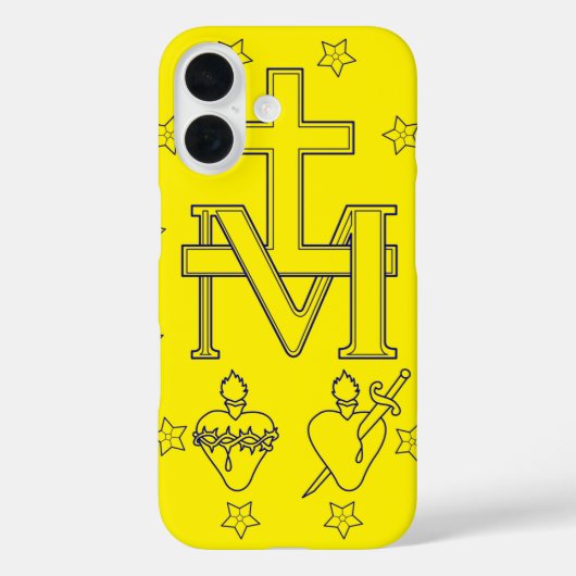 奇跡のメダイ 無原罪の御絵 Case-Mate iPhoneケース (裏面)