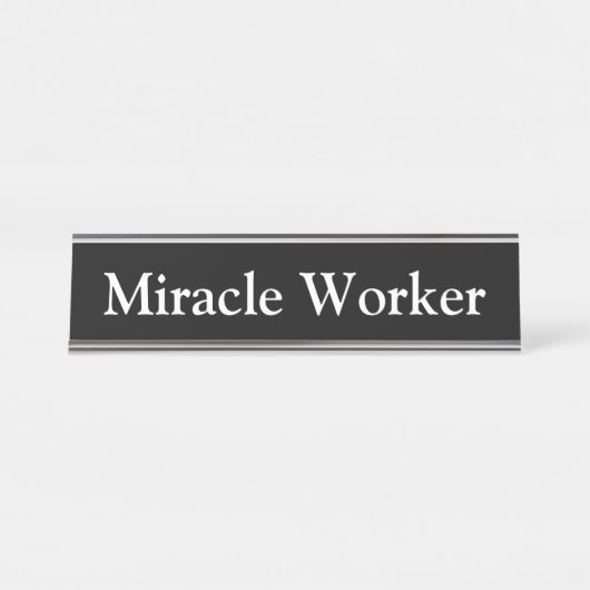 奇跡の人、 デスクネームプレート (正面)