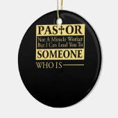 奇跡の労働者ではなく、私はあなたを牧師に導くことができる セラミックオーナメント (左)