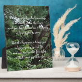 奇跡の友情詩の額 フォトプラーク (側面)