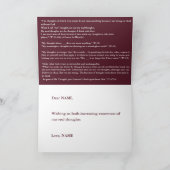 奇跡の実在引用文には思ってもいない カード (内部)