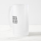 奇跡の悪い環境技師 フロストグラスビールジョッキ (正面左)