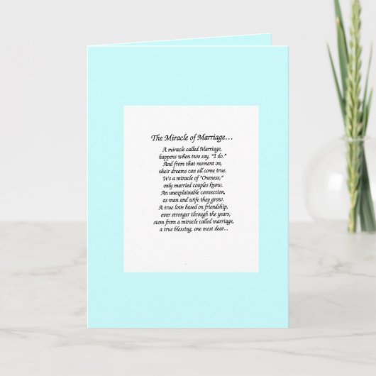 奇跡の結婚、君のカードが好きだ カード (正面)