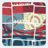 奇跡の美しい美しさを願う感動的 スクエアシール (正面)