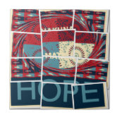 奇跡の美しい美しさを願う感動的 タイル (正面)