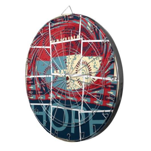 奇跡の美しい美しさを願う感動的 ダーツボード (正面右)