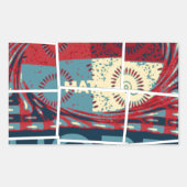 奇跡の美しい美しさを願う感動的 長方形シール (正面)