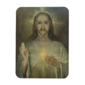 奇跡の聖なるハートのイエズスの車/冷蔵庫 マグネット (縦)