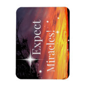 奇跡の輝く夕日が良いカードを手に入れることを期待 マグネット (縦)