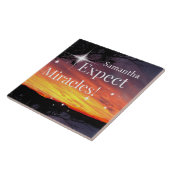 奇跡の輝く夕日が近々良い名前に タイル (側面)