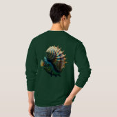 奇跡の魚とコンチ"基本長袖Tシャツ Tシャツ (裏面フル)