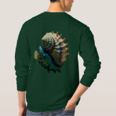 奇跡の魚とコンチ"基本長袖Tシャツ Tシャツ (裏面)