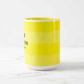 奇跡の黄色信じでかわいい マグカップ (中央)