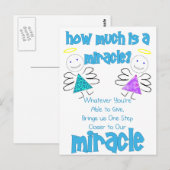奇跡はいくら？ ポストカード (正面/裏面)