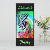 奇跡はパーティの招待状ハヌカー(ユダヤ教の祭り)の起こります 招待状 (スタンド正面)