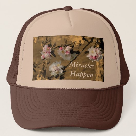 奇跡は感動的な帽子起こります キャップ (正面)