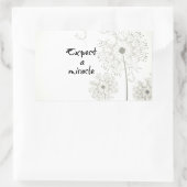 奇跡を期待す感動的る 長方形シール (バッグ)