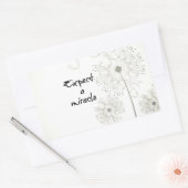 奇跡を期待す感動的る 長方形シール (封筒)