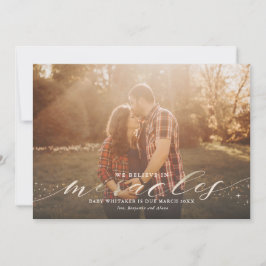 奇跡フェイク金箔妊娠の発表 案内状