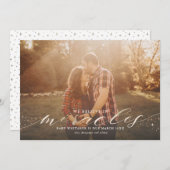 奇跡フェイク金箔妊娠の発表 案内状 (正面/裏面)