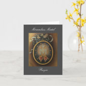 奇跡メダル祈りの言葉カード カード (黄色い花)