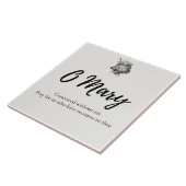 奇跡メダル祈りの言葉セラミック瓦 タイル (側面)