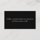 奇跡メダル 名刺 (裏面)