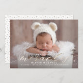 奇跡信じのホイルフェイク誕生の発表 案内状 (正面/裏面)