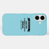 奇跡信じの聖句ライトブルー Case-Mate iPhoneケース (裏面 (横))