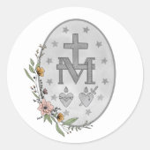 奇跡的なメダルクラシックラウンドステッカー ラウンドシール (正面)