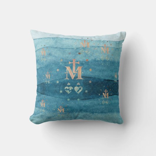 奇跡的なメダル我々の恵みの女神 クッション (正面)