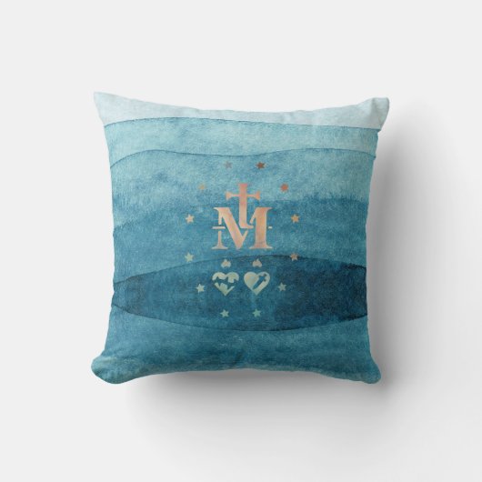 奇跡的なメダル我々の恵みの女神 クッション (正面)