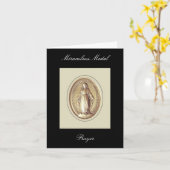 奇跡的なメダル祈りの言葉 カード (黄色い花)