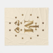 奇跡的なメダル、聖母のメダル フリースブランケット (正面(横))