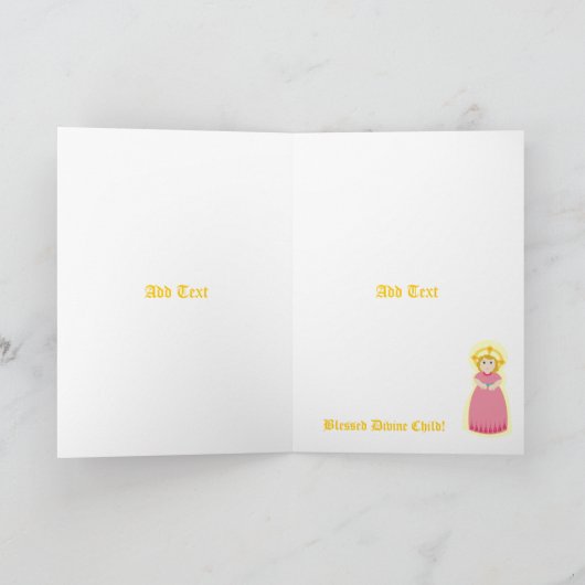 奇跡的な《キリスト教》洗礼式や命名式カスタマイズ- カード (内部)