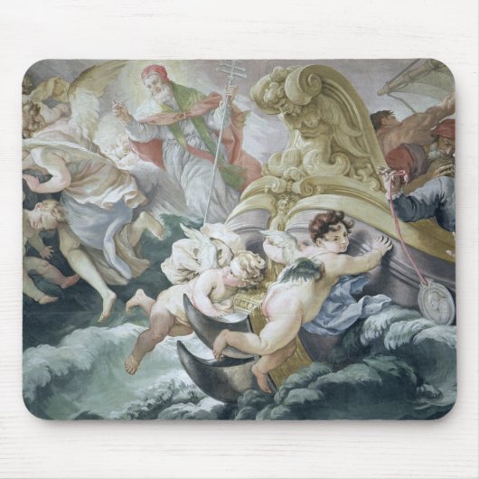 奇跡的にの接触で静まる嵐 マウスパッド (正面)