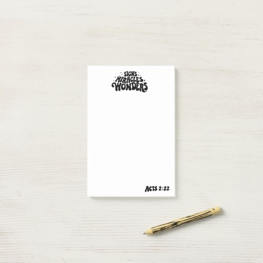 奇跡 ポストイット (デスク上)