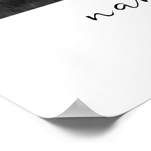 奈々と私のおばあちゃんパーソナライズされたへの写真ギフト ポスター (角)