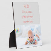 奈々詩とカスタム孫の写真 フォトプラーク (側面)