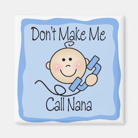 奈おもしろい奈を呼ばせ マグネット (正面)