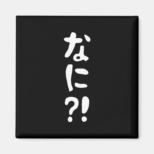 奈仁?!なに?!何?!日本の日本語 マグネット (正面)