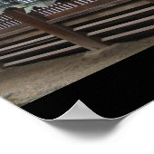 奈良ぶら下がった提灯 ポスター (角)