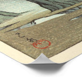 奈良公園の鹿, Deer of Nara Park, Hasui Kawase, Woodcut ポスター (角)